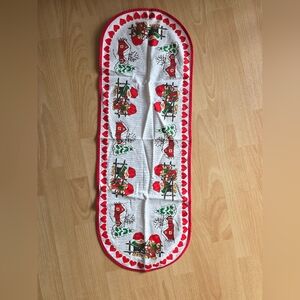 Vintage Danish Christmas Table Runner